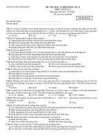 Đề đề nghị ôn thi tốt nghiệp và Học Kỳ 2 môn vật lý lớp 12 của các trường THPT tại Thành Phố HCM (20)