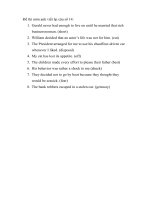Đề thi môn anh viết lại câu số 14