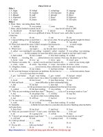 Đề thi thử môn Tiếng Anh (11)