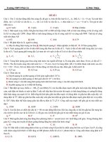 5 đề thi thử đại học hay môn vật lý