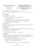 TRƯỜNG THPT CHU VĂN AN ĐỀ THI HỌC KỲ I  NĂM HỌC 2014- 2015 Hoá học lớp 10 cơ bản