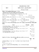 Đề kiểm tra 1 tiết Đại số lớp 9 - Đề 5