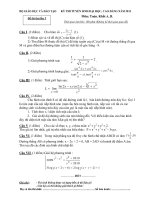 Đề thi thử dại học môn Toán có đáp án số 4