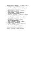 ĐỀ THI ANH 12 CHỌN TỪ TRÁI  NGHĨA SỐ  17