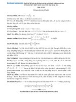 Đề luyện thi THPT quốc gia môn Toán số 3