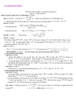 Đề thi thử đại học môn Toán có đáp án 4