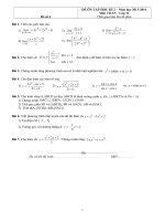 Đề thi học kì môn Toán lớp 11 (4)