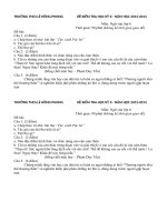 Trường THCS Lê Hồng Phong  ĐỀ THI HỌC KỲ II – NĂM HỌC 2013 – 2014 LỚP 8 MÔN VĂN