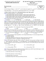 ĐỀ THI THỬ LẦN II NĂM 2014 CHUYÊN YÊN BÁI CÓ ĐÁP ÁN môn vật lý (4)