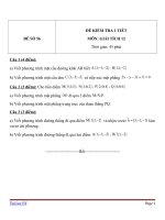 Đề kiểm tra 1 tiết môn Toán lớp 12 - Đề (56)
