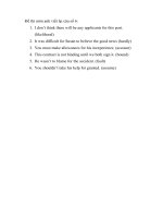 Đề thi môn anh viết lại câu số 6