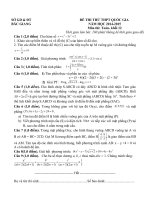 Đề  luyện thi THPT Quốc gia môn toán số 30