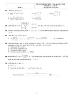 Đề thi học kì môn Toán lớp 11 (3)