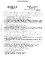 Đề sinh học 12 - sưu tầm giới thiệu đề thi thử đại học lần II Lê Quý Đôn tham khảo