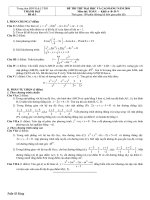 Đề thi thử dại học môn Toán có đáp án số 11
