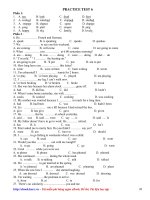 Đề thi thử môn Tiếng Anh (4)