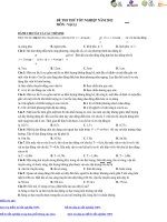 Đề thi thử tốt nghiệp đại học môn Vật Lý (17)