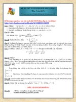 Đề thi thử THPT quốc gia môn Toán chọn lọc số 5