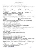 Đề thi thử tốt nghiệp năm 2009 (Lê Thanh Sơn) môn vật lý