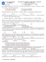 Đề thi thử THPT số 15 môn vật lý