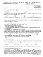 Thi thử THPT năm 2014 lần 2 - Chuyên Lương Văn Tụy - Ninh Bình môn vật lý (6)