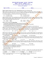 Đề luyện thi THPT Quốc gia môn Vật lý số 50