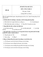 Đề kiểm tra HK2 Công nghệ 12 - Đề số  (48)