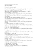 THPT BÌNH KHÁNH ĐỀ THI THỬ HỌC KÌ II MÔN HOÁ LỚP 12