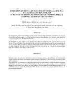 Hoạch định chiến lược tại công ty cổ phần xăng dầu dầu khí sài gòn đến năm 2020 (tt)