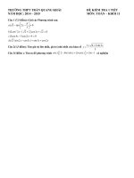 Đề thi toán 11 - sưu tầm đề kiểm tra, thi học kỳ, thi học sinh giỏi tham khảo bồi dưỡng (12)