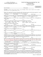 Đề thi thử THPT Quốc gia môn Hóa học chọn lọc số 9