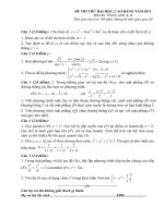 Đề luyện thi đại học môn Toán số 20