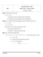 Đề kiểm tra 1 tiết Đại số lớp 9 - Đề 4