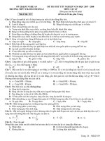 Đề thi thử tốt nghiệp Vật Lý -Trường Thanh Chương 3 - Nghệ An (Hung_Physic) môn vật lý