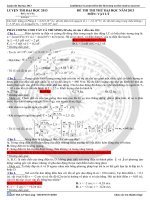 Đề thi thử và giải chi tiết - thầy Long Quảng Trị môn vật lý