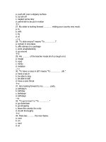 Tổng hợp câu hỏi trắc nghiệm môn Tiếng Anh có đáp án (19)