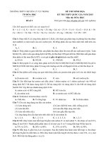 Đề thi thử THPT Quốc gia môn Hóa học chọn lọc số 42