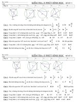kiểm tra 15 phút toán 9 hình