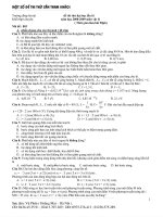 Đề thử đại học môn Vật lý số 13