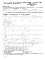 Đề đề nghị ôn thi tốt nghiệp và Học Kỳ 2 môn vật lý lớp 12 của các trường THPT tại Thành Phố HCM (16)