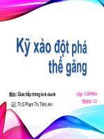 Kỹ xảo đột phá thế găng