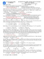 Đề thi thử đại học số 10 môn vật lý