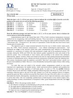 ĐỀ THI THỬ KHỐI A VÀ A1 năm 2014 môn anh (1)