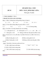 Đề kiểm tra 1 tiết môn Toán lớp 6 - Đề (99)