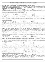 ĐỀ LUYỆN THI ĐẠI HỌC 2014 - ĐÁP ÁN môn vật lý