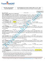 Đề thi thử lý năm 2015 - Có giải chi tiết kèm theo (64)