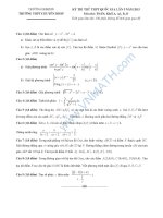 đề toán thi thử THPT QG năm 2015 đề số 181