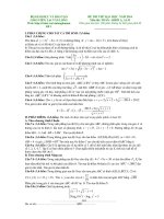 Đề thi thử đại học môn Toán khối A số 1