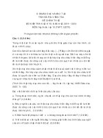 Đề thi học kì 2 lớp 10 môn Văn năm 2015 tỉnh Vũng Tàu