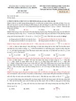 Đề Thi Thử Lần 1 Chuyên Lý Tự Trọng-Cần Thơ 2014 môn vật lý có đáp án (7)